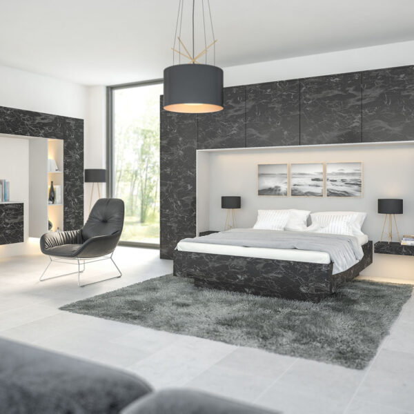 Zurfiz Oriental Black Bedroom